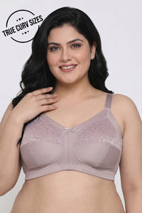 Zivame True Curv Single Layered Non Wired Full Coverage Super Support Bra - Violet Ice — thumbnail 1
